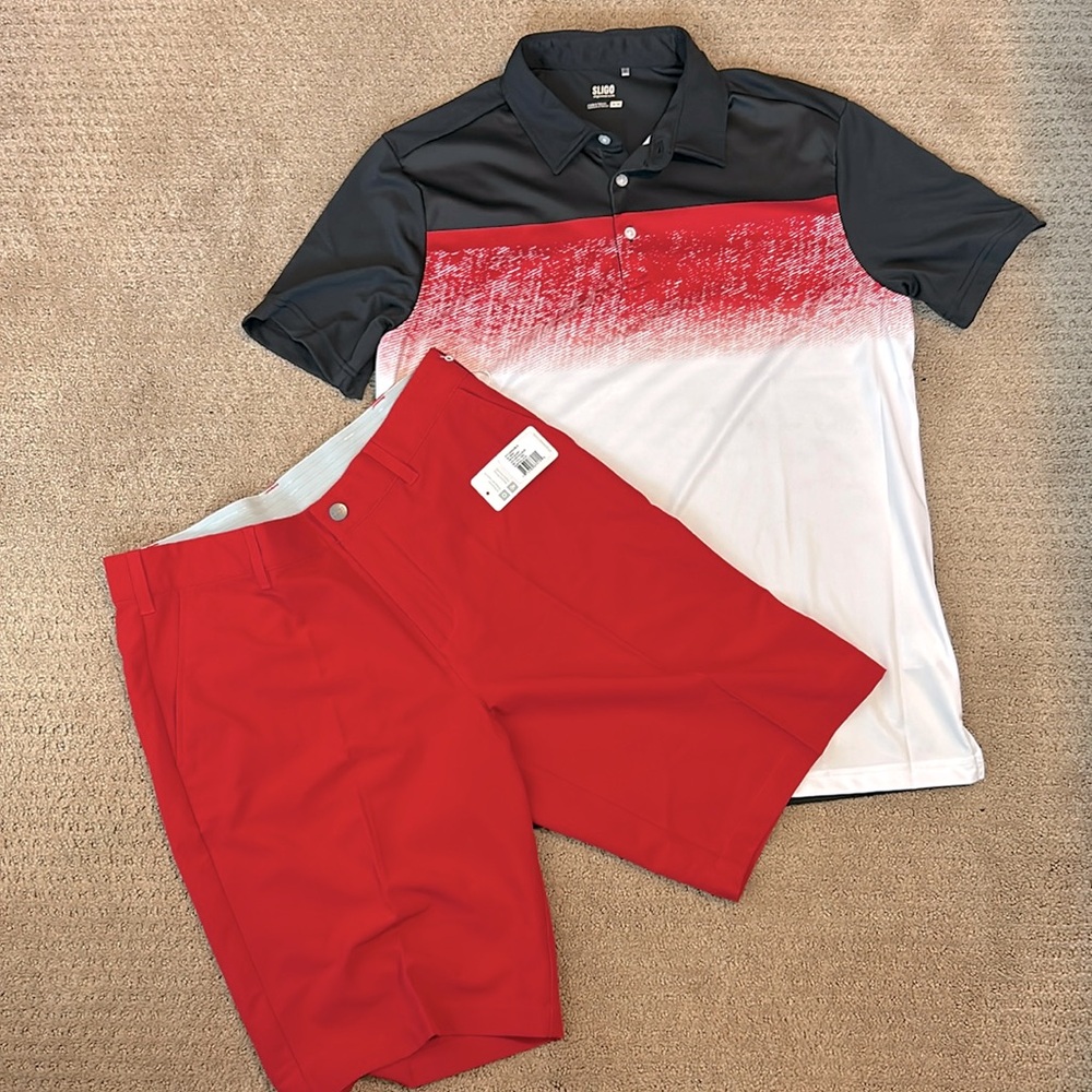 NWT Men’s Golf UV Protection Moisture Wicking Short